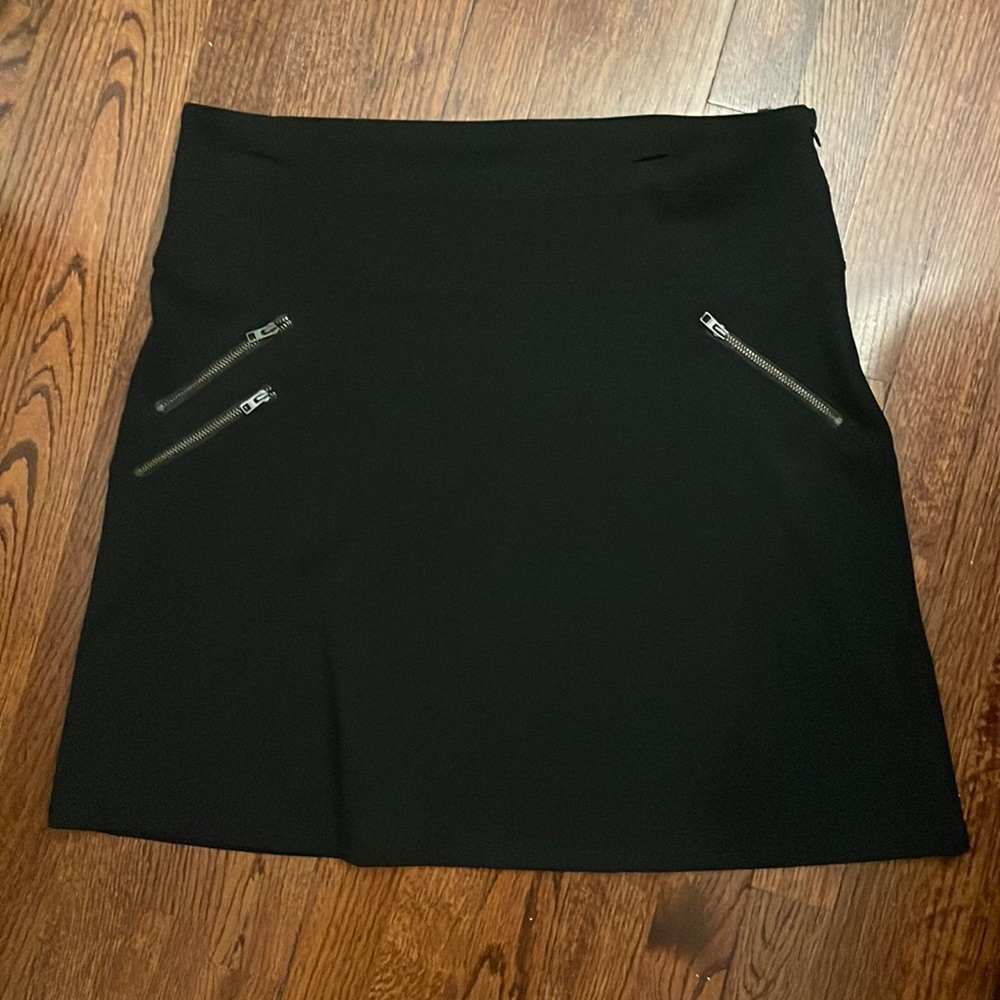 Black skirt with zipper detail from Athleta